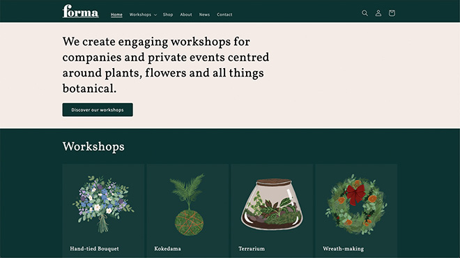 forma plants website