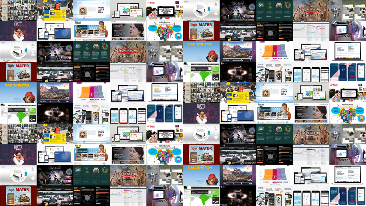 montage image of work examples